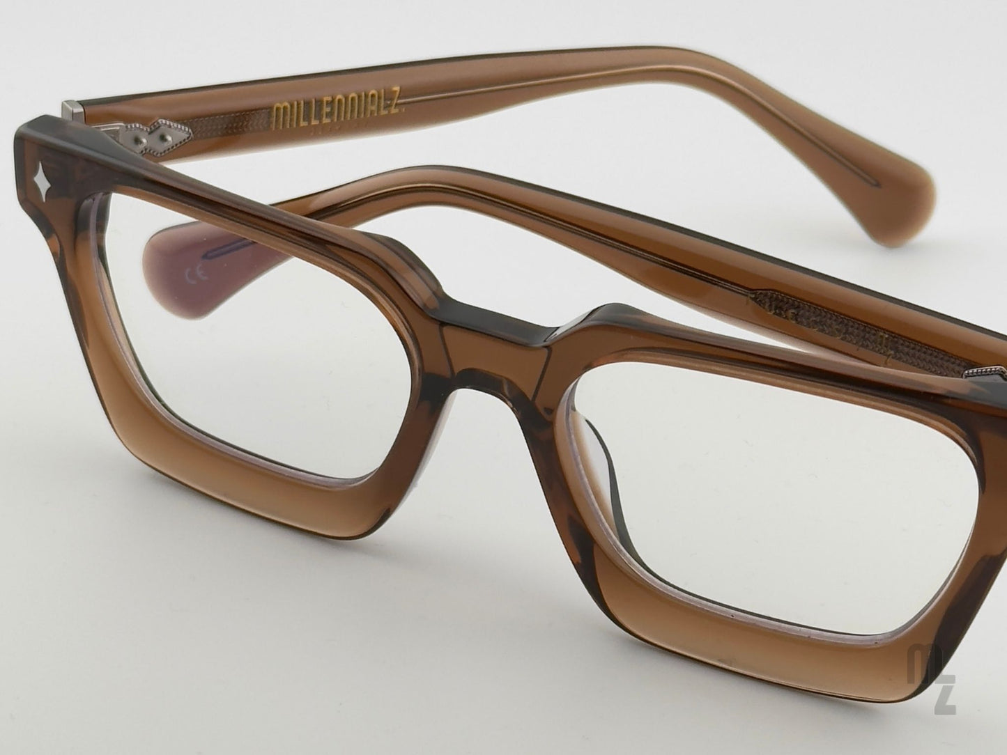 Fuego Amber Fokus Branding eckigen Acetat Blaulichtfilter Brille