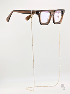 Goldene Vollperlen-Brillenkette Pure Pearl Grace im Luxusdesign.