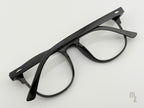 Vesuv Onyx Rückansicht eckige Blaulichtfilterbrille für PC, Laptop, Handy und Alltag. Vielseitige Nutzungsmöglichkeit:
Gamingbrille, Mode-Brille,  Antiblaulichtfilter, minimalistisch usw.